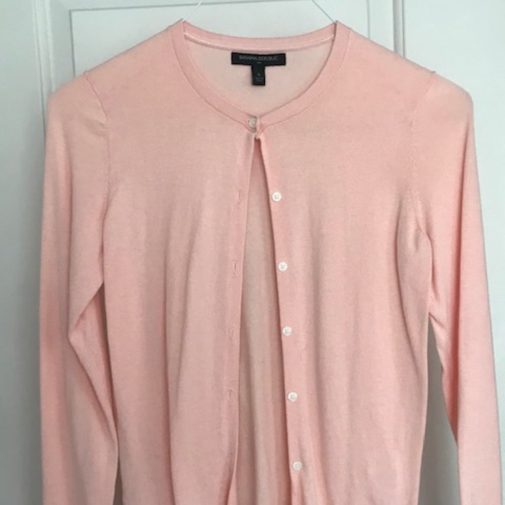 Peach Banana Republic Cardigan